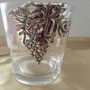 Arthur Court Grapevine Collection Glass Sand-cast Aluminum Stainless Steel Tongs